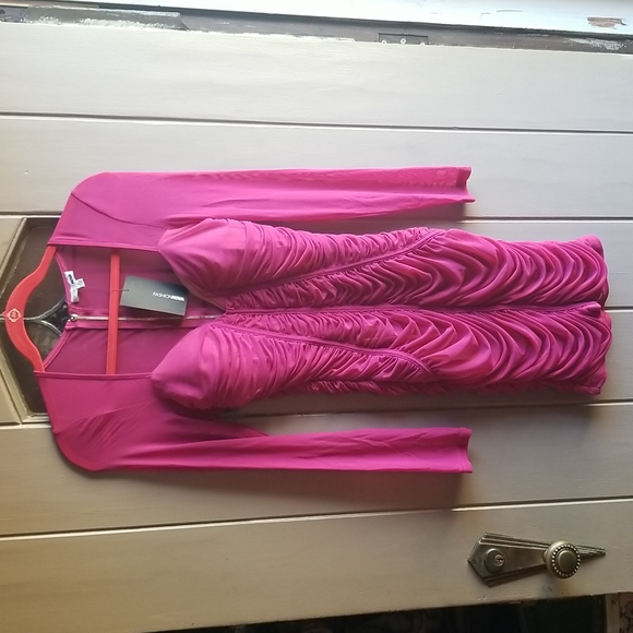 NWT Fashinova Simply Satisfying Ruched Mini Dress - Picture 5 of 12